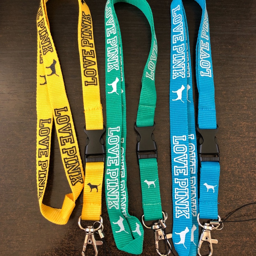Slim love pink lanyard-choose color